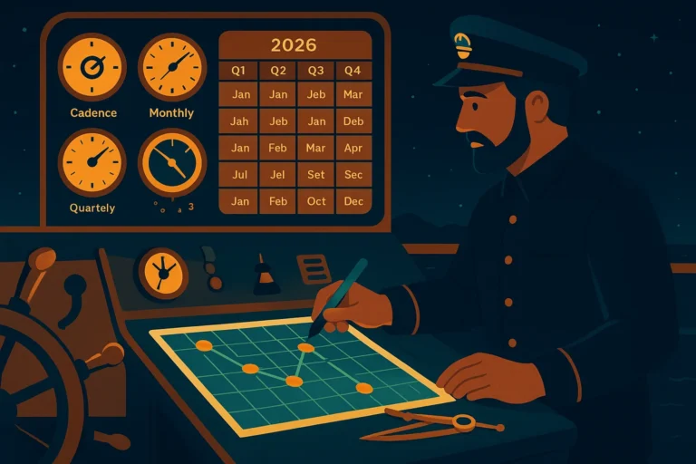 Goal Review Cadence - Sailing